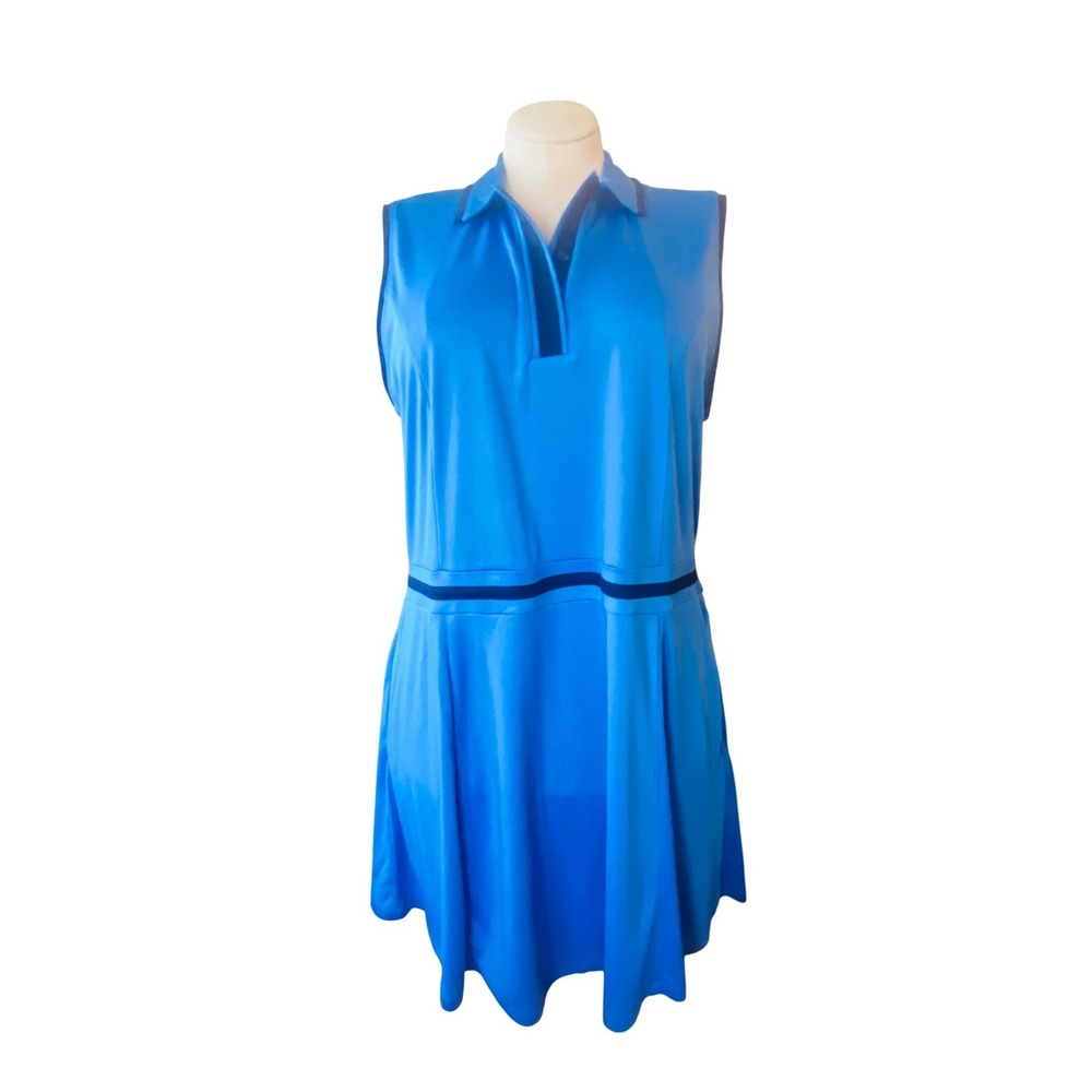 NWT Pro Tour Womens XL Blue Sleeveless Golf Dress Coolplay UPF 50 Sunplay